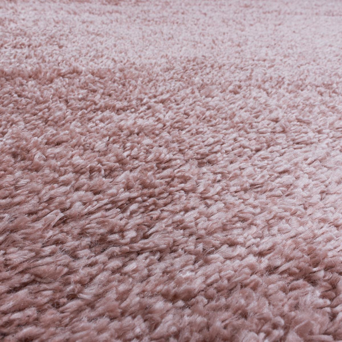 HOCHFLORTEPPICH SALZACH, einfarbig, Rosa, 60 x 110 cm - Rosa, Textil (110/60cm) - KADIMA DESIGN