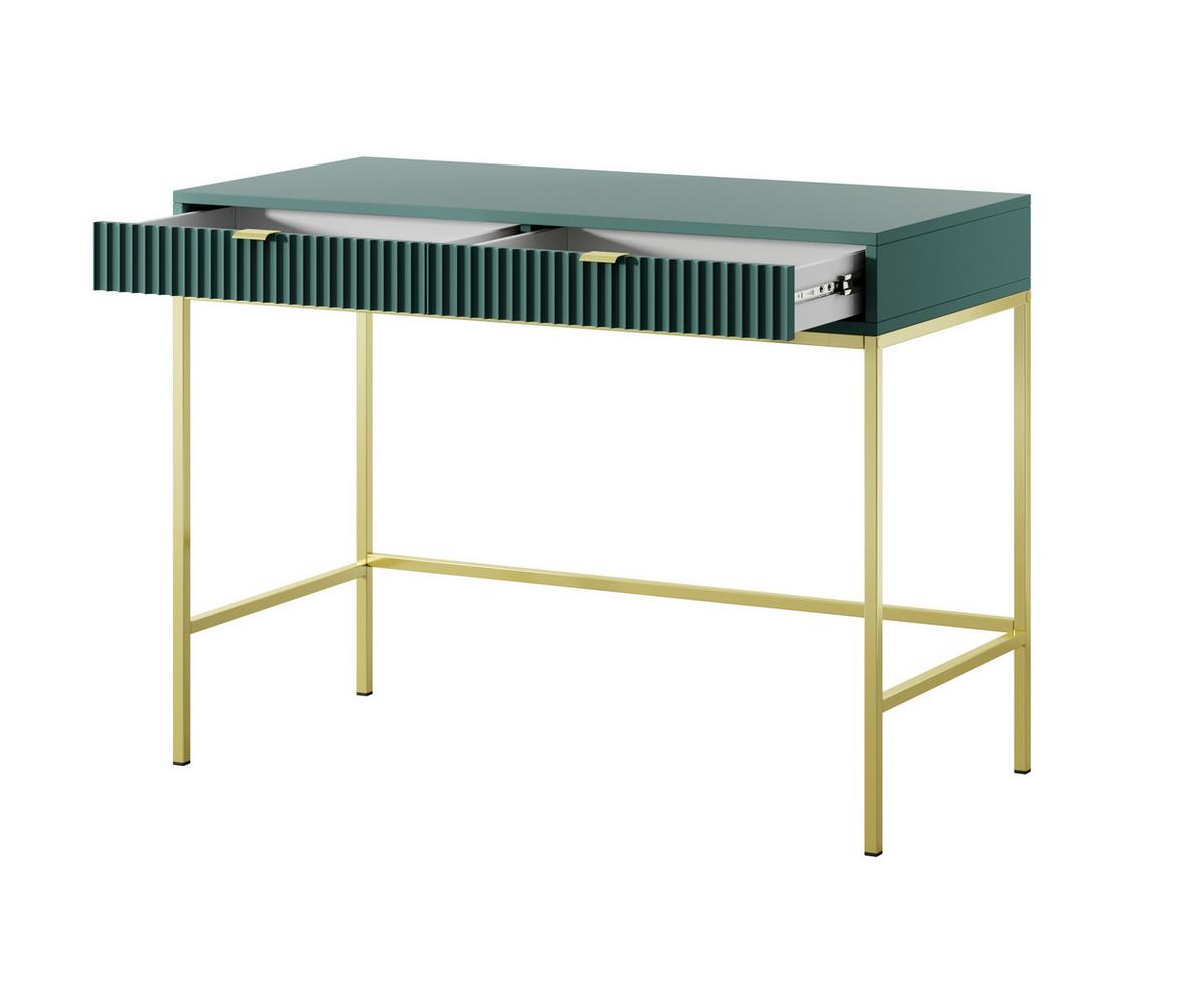 KONSOLENTISCH STELLARE 104/78/50 cm mit Schubladen, Hellgrün - Hellgrün, Holzwerkstoff (50/104/78cm) - MASSENO