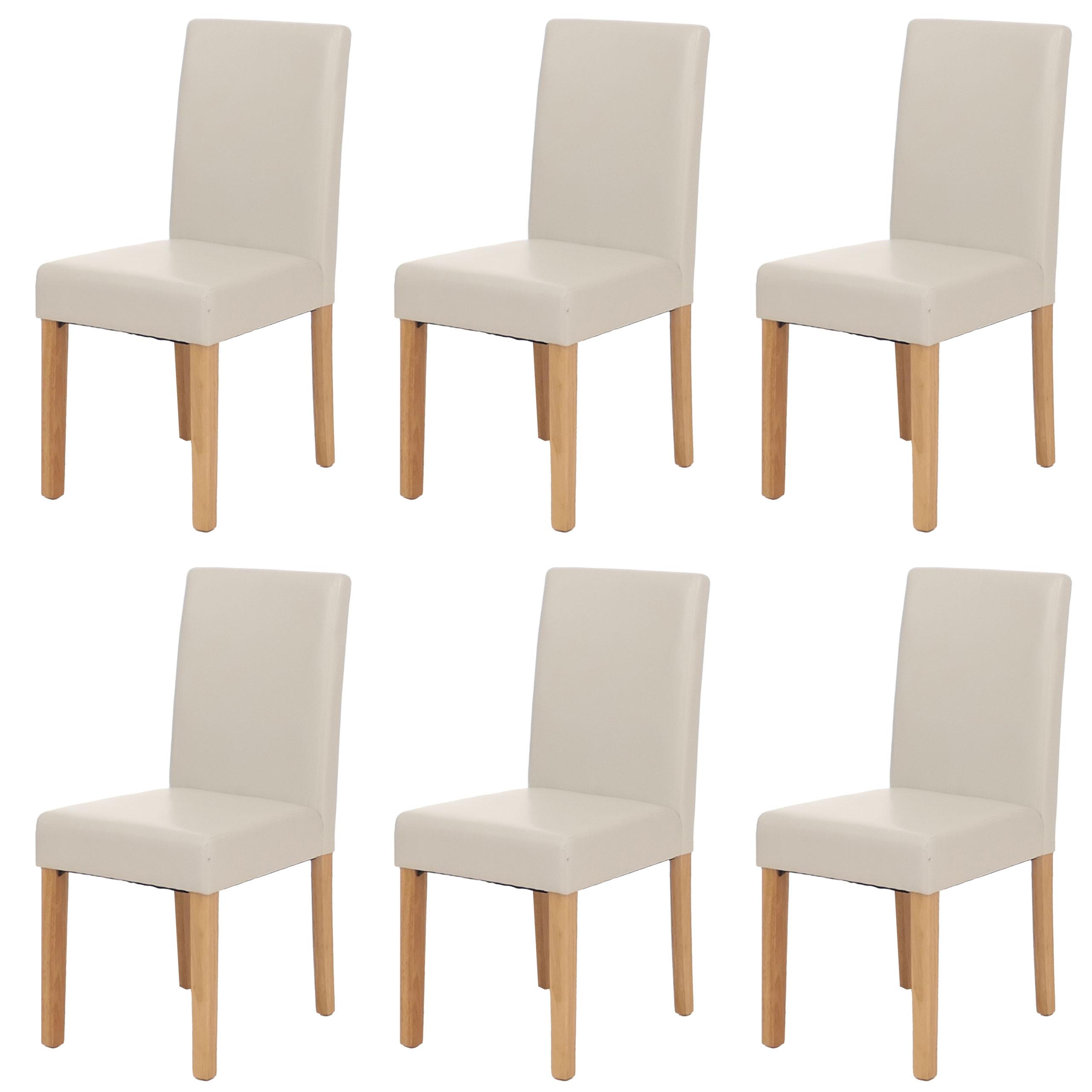 ESSZIMMERSTUHL Hochganz Reinweiß 6er-Set - Weiß Hochglanz/Weiß, Textil (43/90/56cm) - MCW