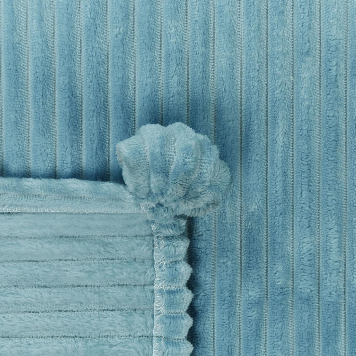 DECKE Hellgrün Kaweri 150/200 cm - Hellgrün, Textil (150/200cm) - Beliani