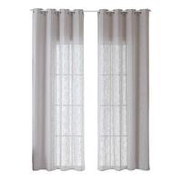 VORHANG 2ER SET SEOUL HxB 245x140 cm Grau - Grau, Textil (60/245cm) - Gardinenbox