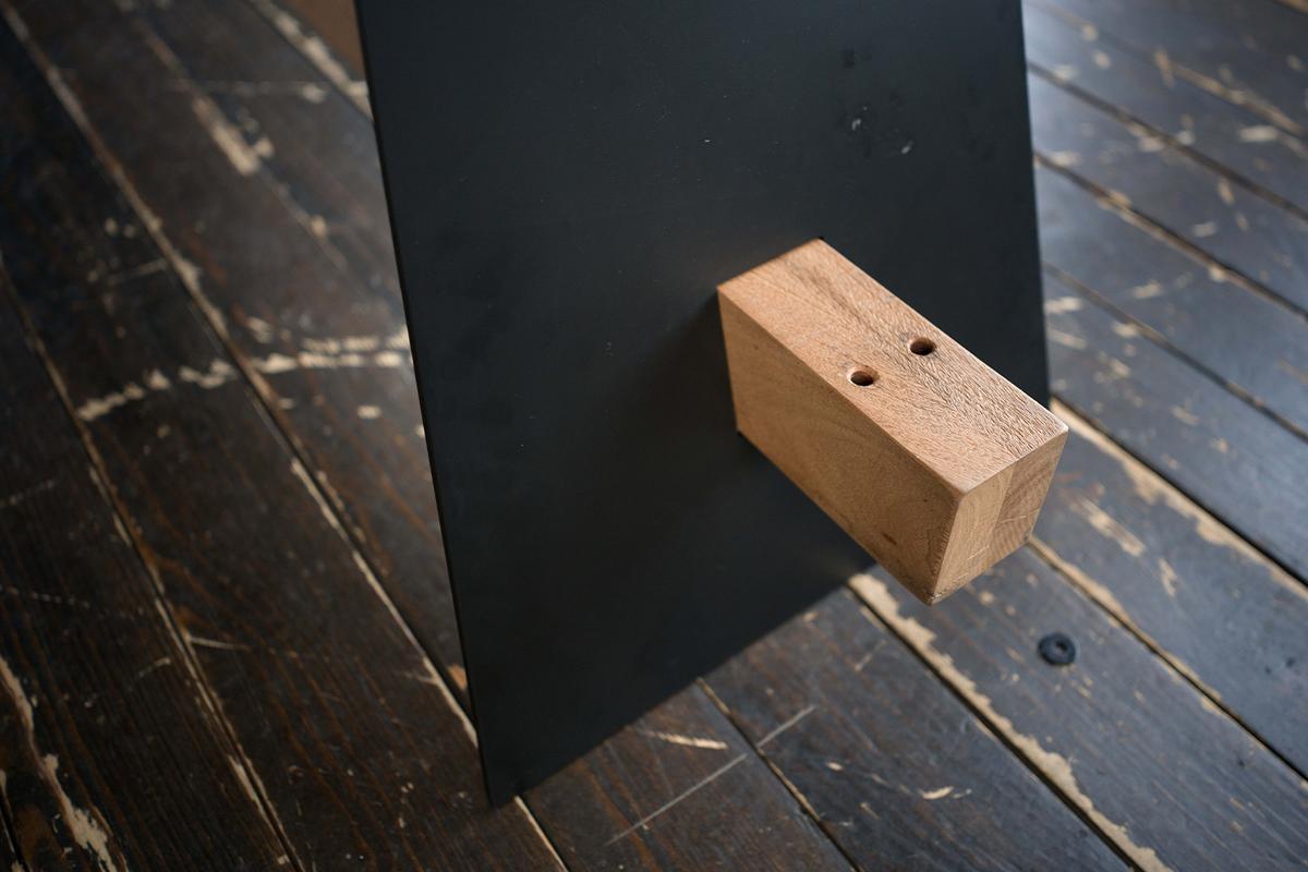 ESSTISCH MIT SCHWEIZER KANTE ARBORIO Braun Akazie - Schwarz/Braun, Holz/Metall (100/260/78cm) - KAWOLA