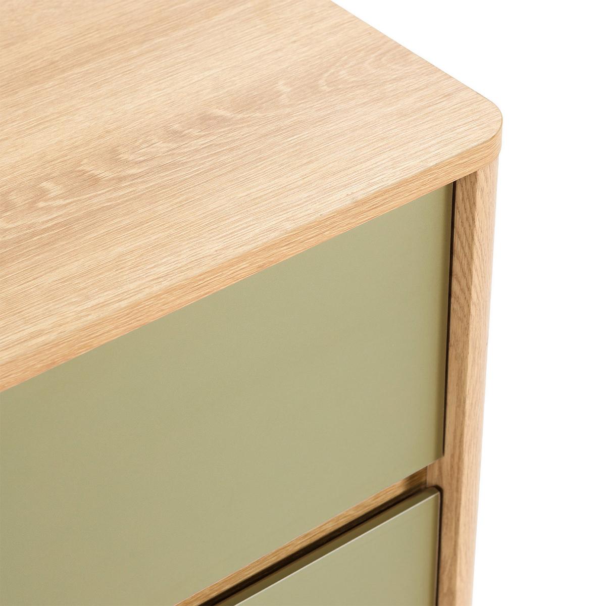 KOMMODE 80/80/40 Nassau Eichenfarbe/grün - Grün, Holzwerkstoff (80/80/40cm) - VS Venta-stock