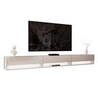 HÄNGESCHRANK TV-Möbel CALANTE 270 cm mit LED-Beleuchtung - Kaschmir, Holzwerkstoff (270/30/35cm) - Lookway