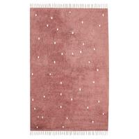 KURZFLOR-TEPPICH Rot 140/200 cm Astaf - Rot, Textil (140/200cm) - Beliani