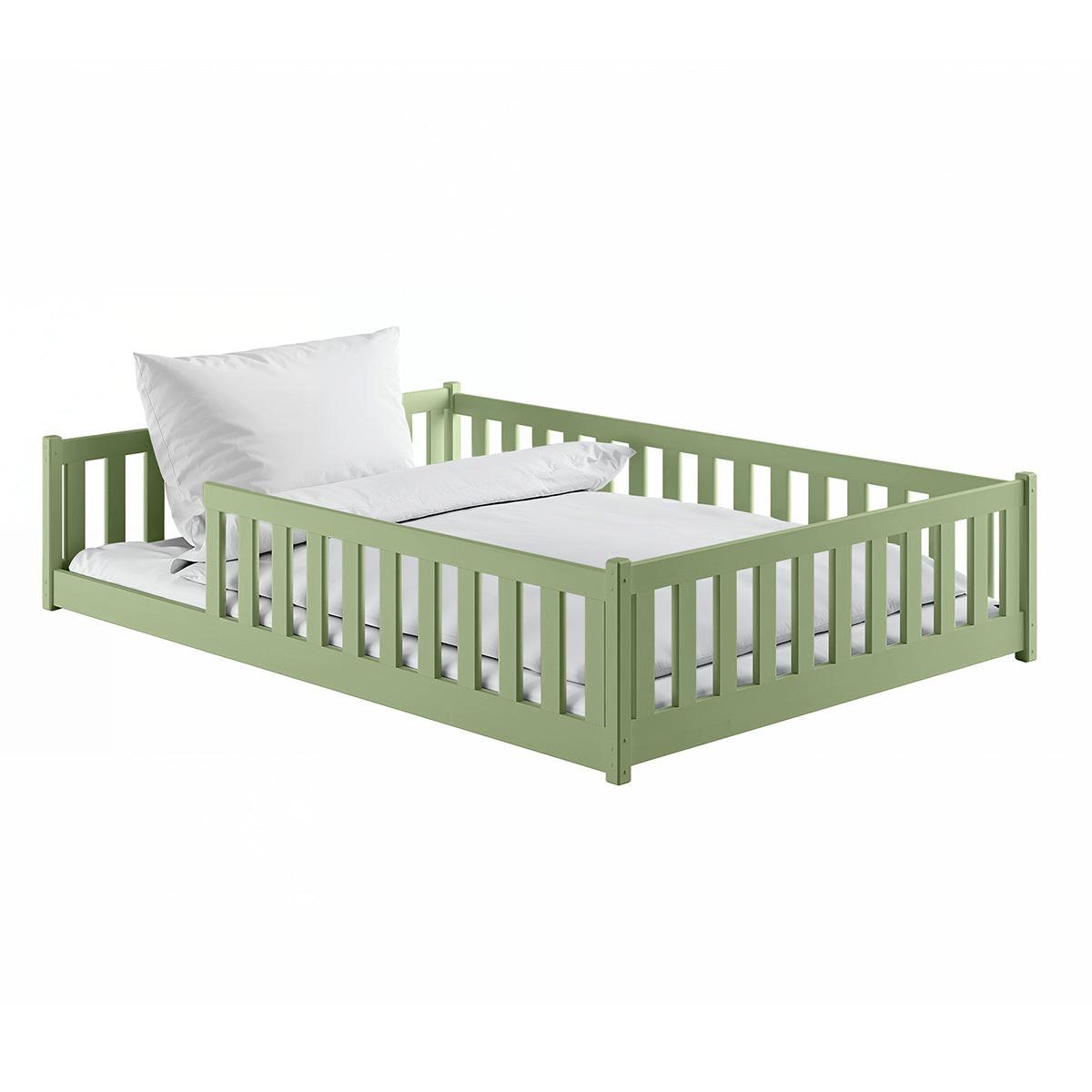 BETT 140/200 Maya Olive - Grün, Holz (140/200cm) - Petits-meubles