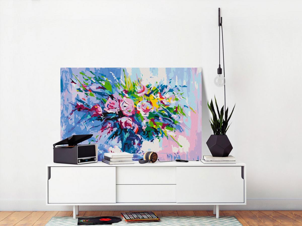 MALEN NACH ZAHLEN 50/40 cm - Multicolor, Textil (1.4/40cm) - KUNSTLOFT
