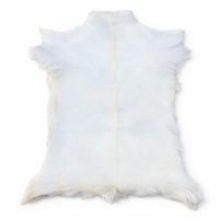 ZIEGENFELL Naturfell weich geruchsneutral Schnäppchen Weiß ca. 100 cm - Weiß, Fell (60/100cm) - Provellus