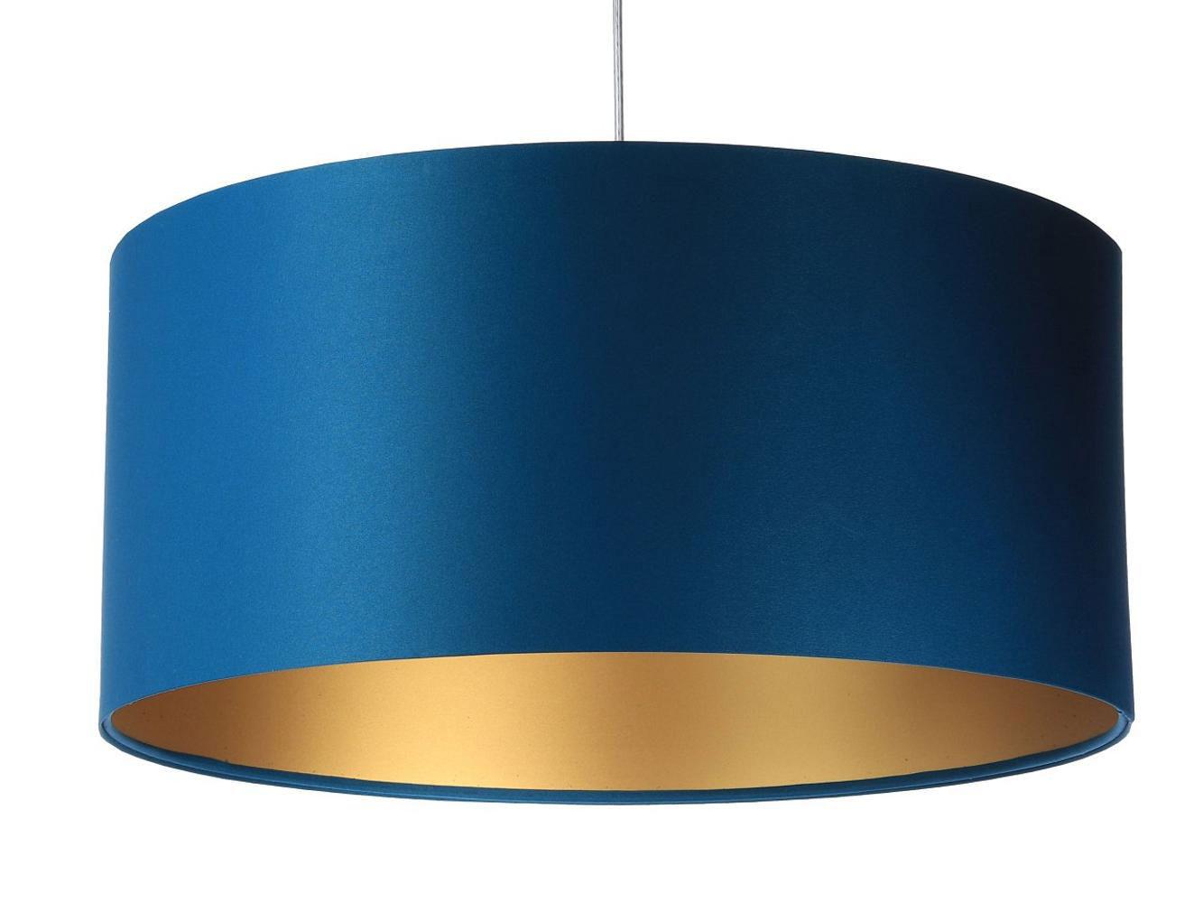 HÄNGELEUCHTE Gold 50/25 cm - Türkis/Goldfarben, Kunststoff (50/0.8/25cm) - ONZENO