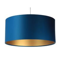 HÄNGELEUCHTE Gold 50/25 cm - Türkis/Goldfarben, Kunststoff (50/0.8/25cm) - ONZENO