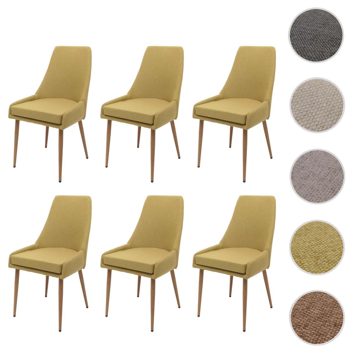 ESSZIMMERSTUHL Grün 6er-Set - Grün, Textil (50/92/60cm) - MCW