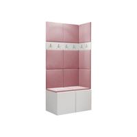GARDEROBEN-SET Orion I - Weiß/Rosa, Holzwerkstoff/Kunststoff (84/186/46cm) - MIRJAN24