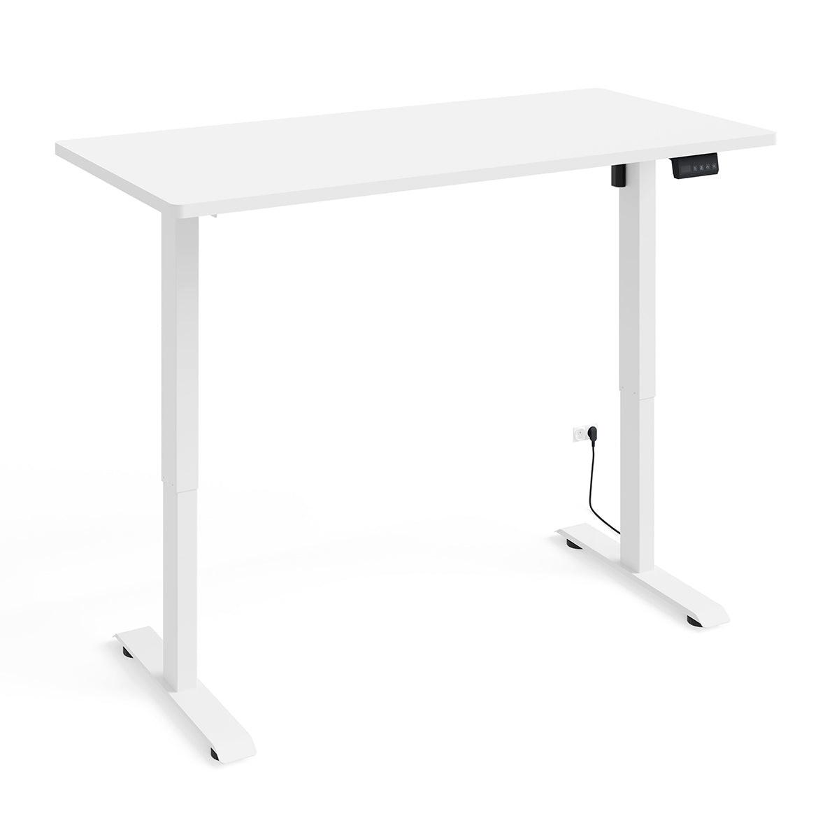SCHREIBTISCH Ergo Mattweiß - Weiß, Holzwerkstoff (140/70/73cm) - Petits-meubles