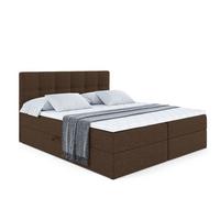 BOXBETT mit Matratze H4 und Lattenrost - MARCE - 140x200 - H4 - Braun - Braun, Holzwerkstoff (140/200cm) - ALTDECOR