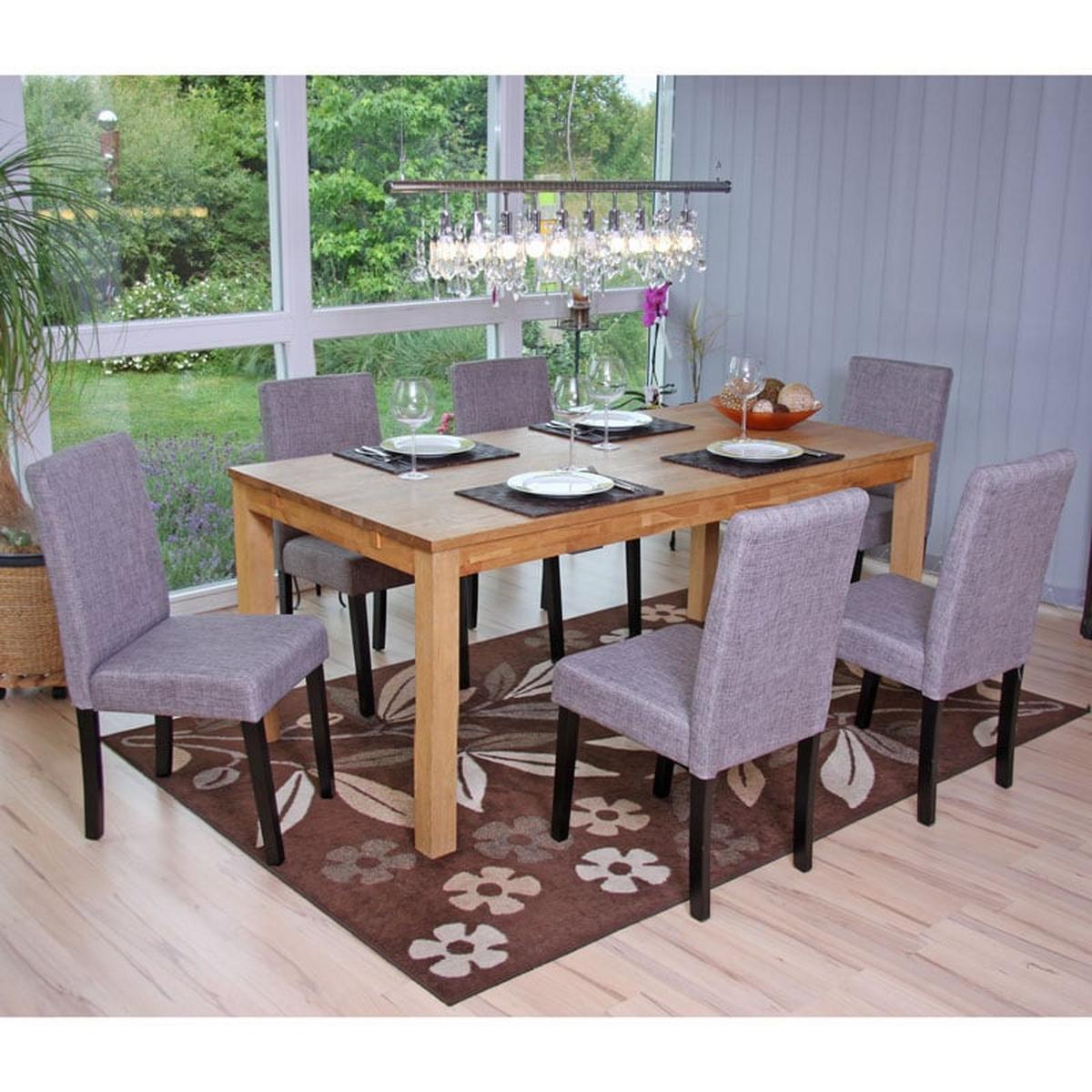 ESSZIMMERSTUHL Grau 6er-Set - Grau, Textil (43/90/48cm) - MCW