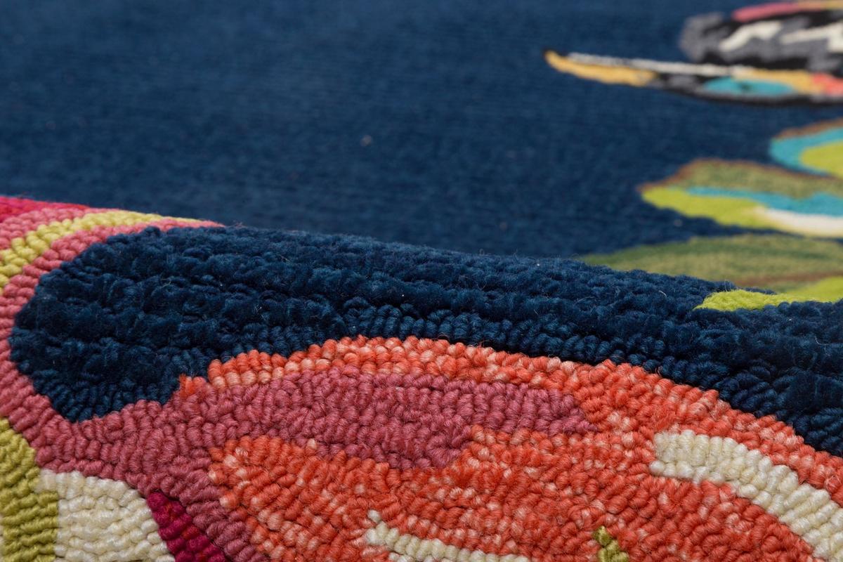 OUTDOORTEPPICH Rosetta 100x200 cm - Anthrazit, Textil (100/200cm) - Gino Falcone