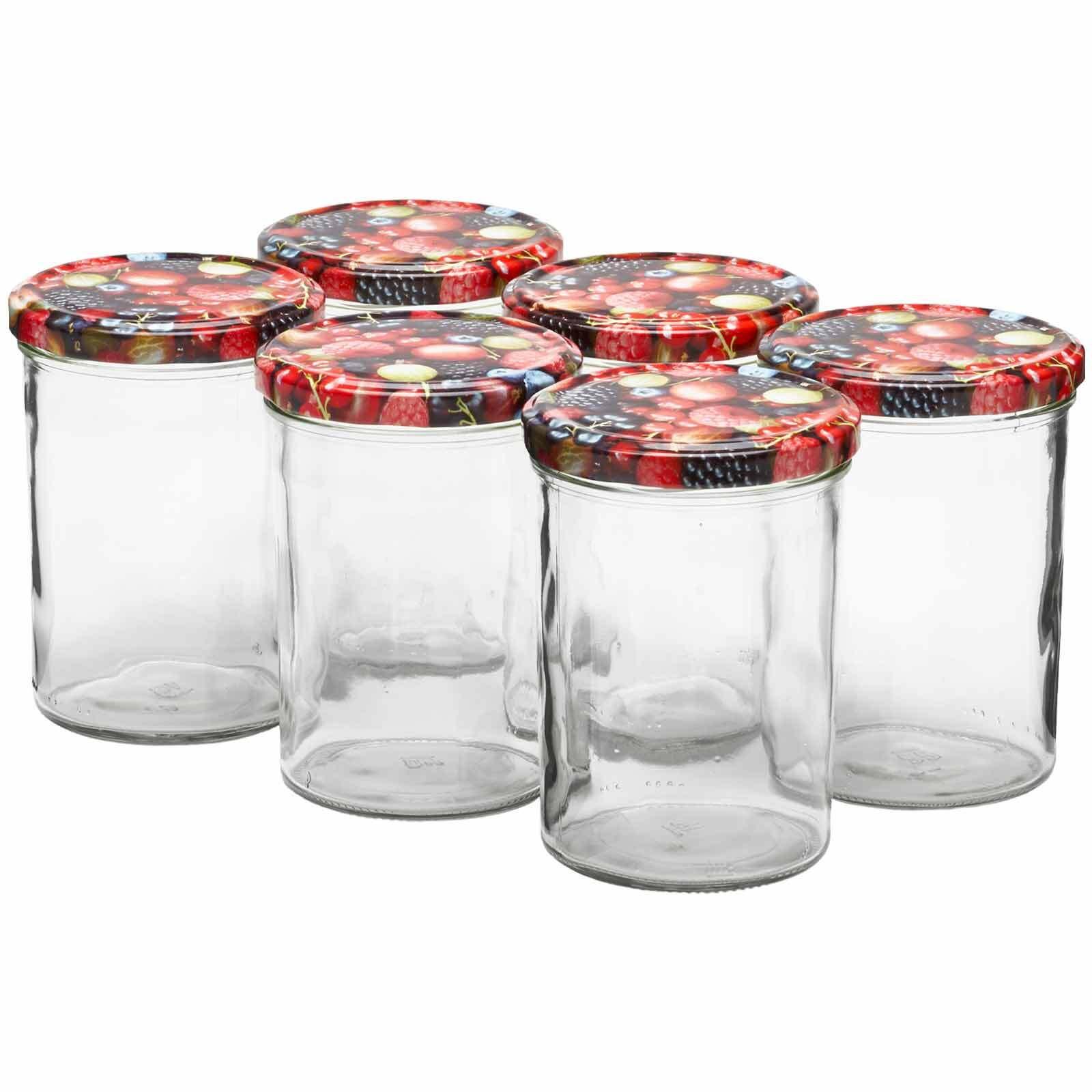 EINMACHGLÄSER / STURZGLÄSER Wildberries transparent 435 ml 6er Set - Transparent, Glas (0.44L) - Van Well