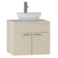 WASCHBECKENUNTERSCHRANK Colorado 2 Schubladen Cashmere - 60 x 46 x 52 cm - Kaschmir, Holz (60/52/46cm) - Badplaats