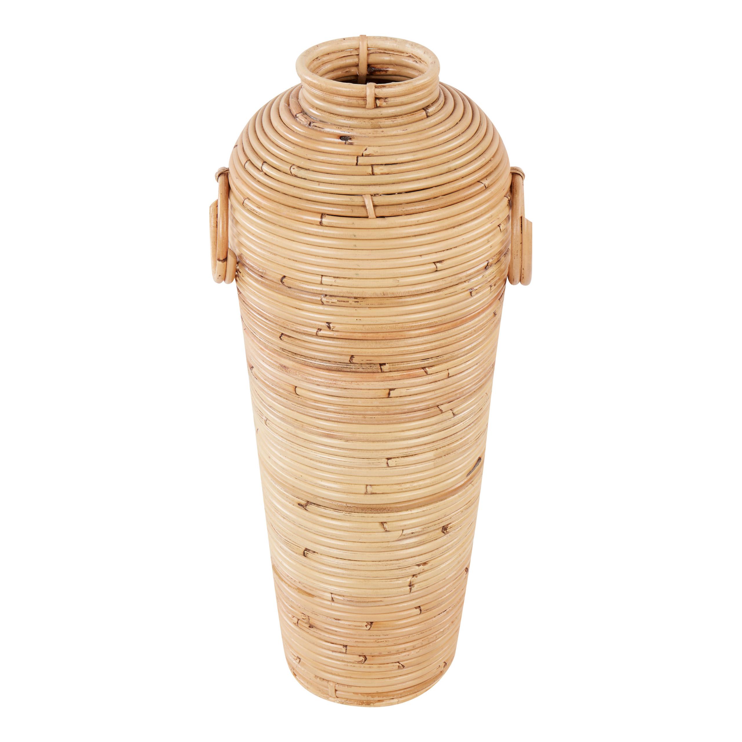 DEKOVASE Rattan natürlich Elatia - Naturfarben, Naturmaterialien (50cm) - Beliani
