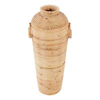DEKOVASE Rattan natürlich Elatia - Naturfarben, Naturmaterialien (50cm) - Beliani