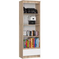 STANDREGAL Eiche Sonoma, Weiß 180/60/35 - Weiß, Holzwerkstoff (60/180/35cm) - RAUMHIRSCH FURNITURE