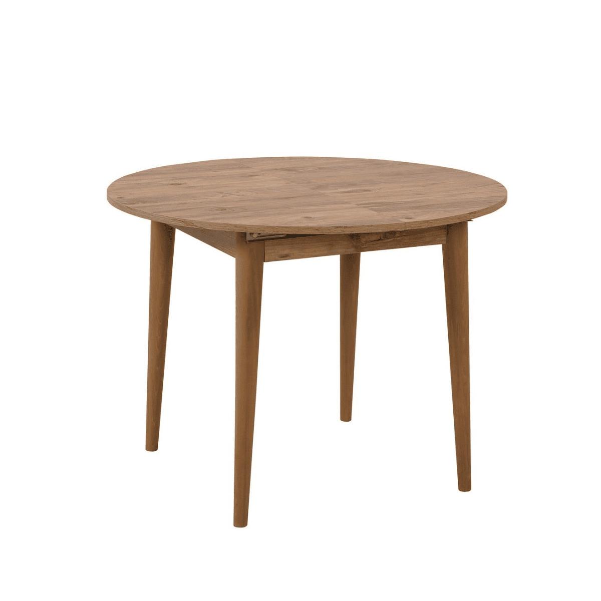 TISCH mit Massivholzbeinen - vina 100/100/75 cm - Kieferfarben, Holzwerkstoff (105/100/75cm) - Calicosy