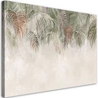 WANDBILD palmenblätter - Beige, Textil (60/40cm) - Feeby