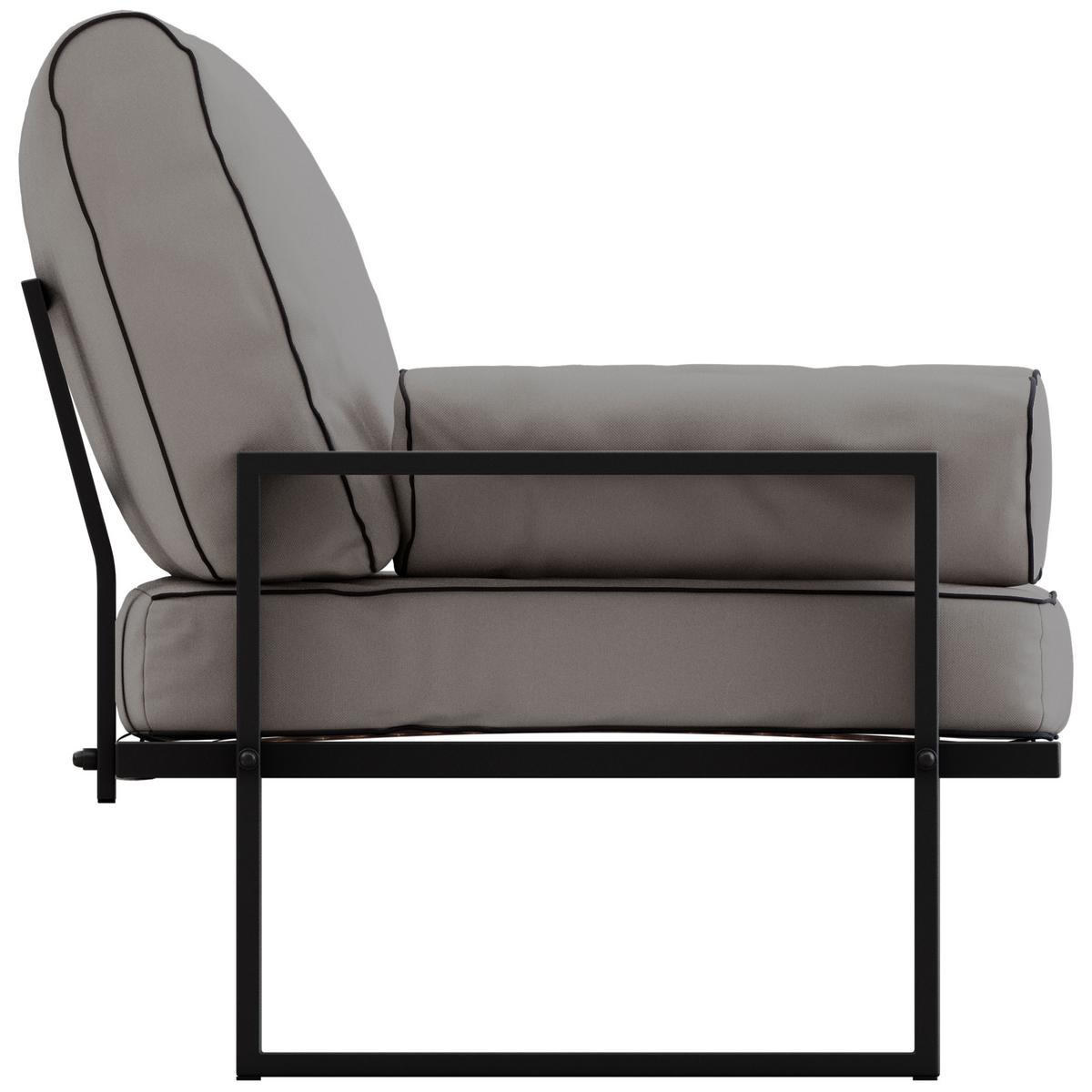 GARTENSESSEL Elba - Grau - Grau, Textil (98/90/87cm) - MKS