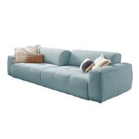 SOFA MIT SITZTIEFENVERSTELLUNG PALACE Blau Cord Relaxfunktion - Blau/Hellblau, Textil (298/74/120cm) - KAWOLA