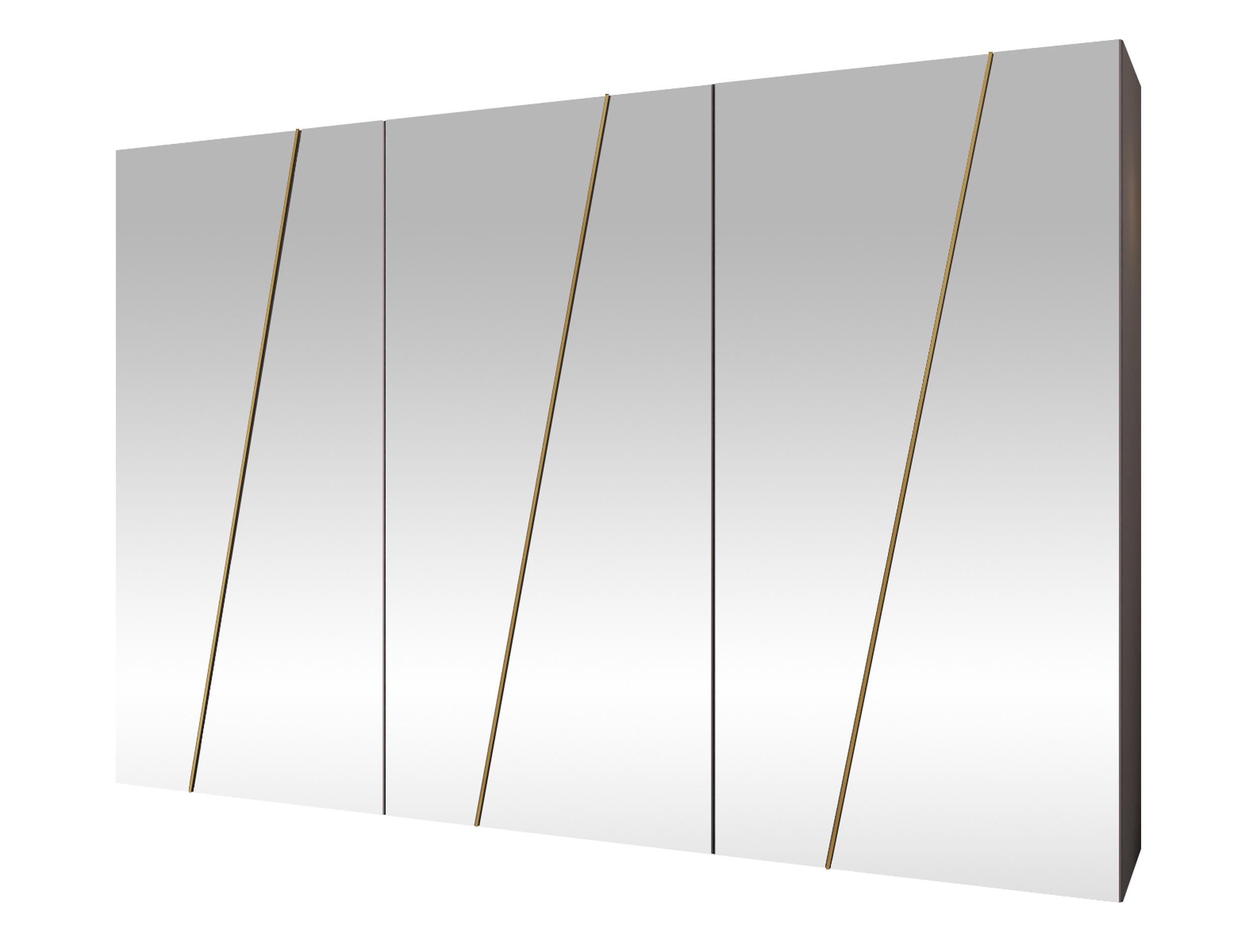 DREHTÜRENSCHRANK Zen 6L 300 cm - Kaschmir/Goldfarben, Holzwerkstoff/Kunststoff (300/202/50cm) - MIRJAN24