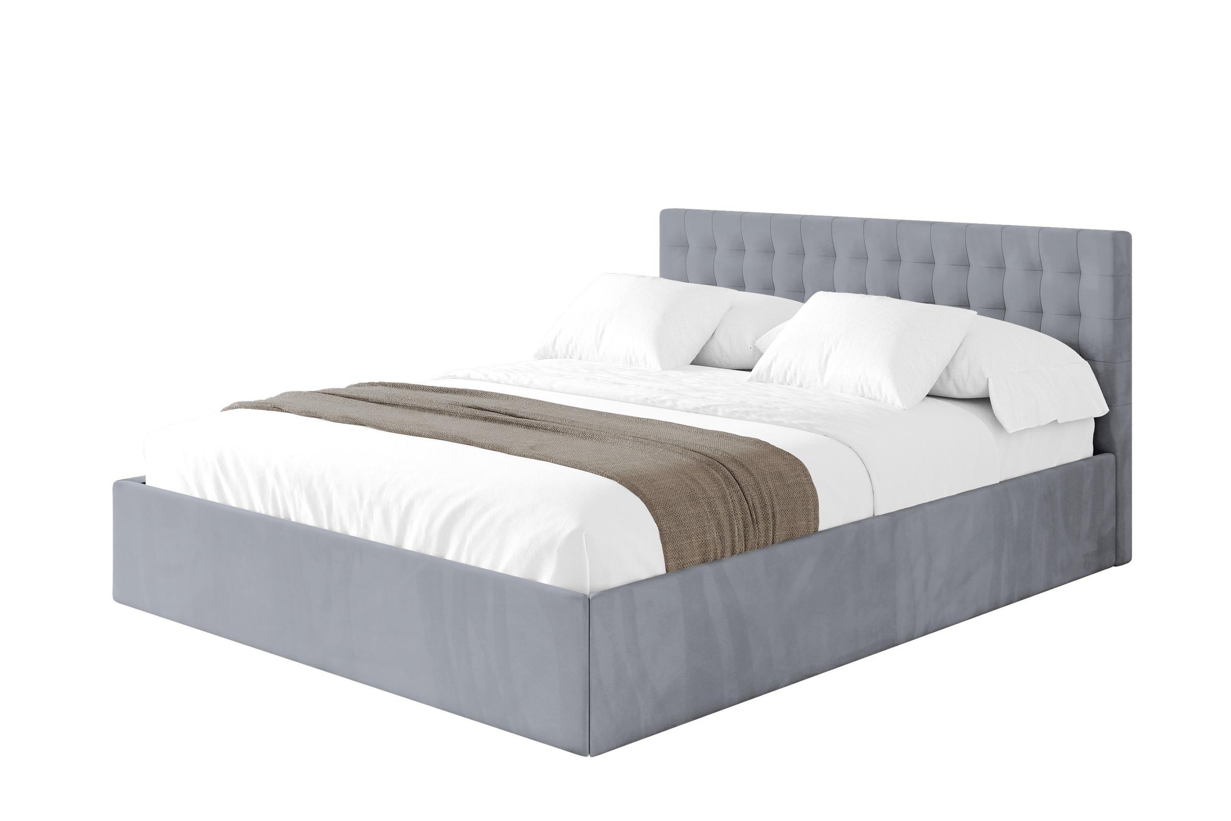 POLSTERBETT mit Bettkasten und Lattenrost, Bett mit Matratze H3/H4 - PARI 140x200 Grau - Grau, Holzwerkstoff/Textil (140/200cm) - ALTDECOR
