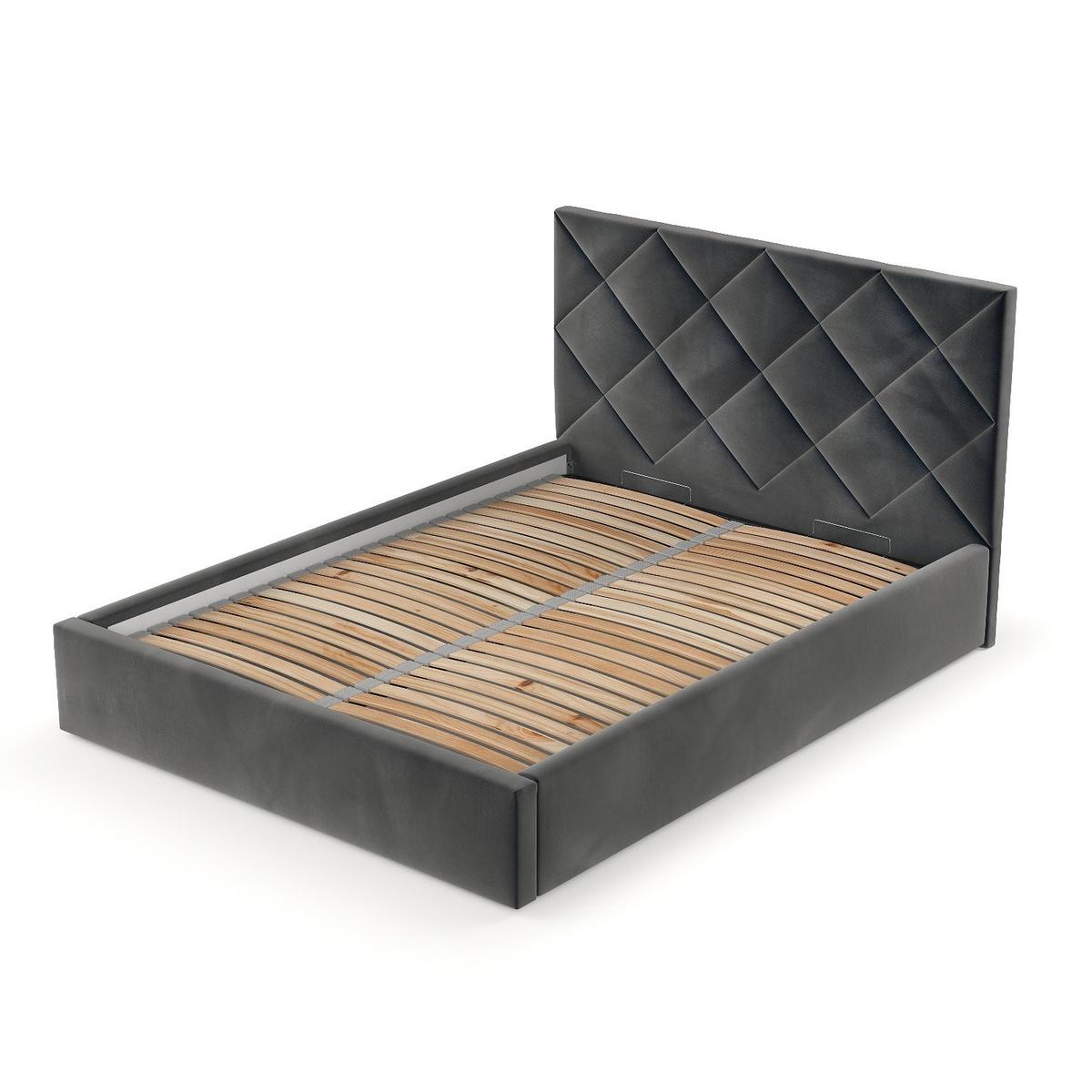 POLSTERBETT Torno 160/200 cm Anthrazit im Paros Stoff - Anthrazit/Schwarz, Holz/Holzwerkstoff (160/200cm) - AltaBeds