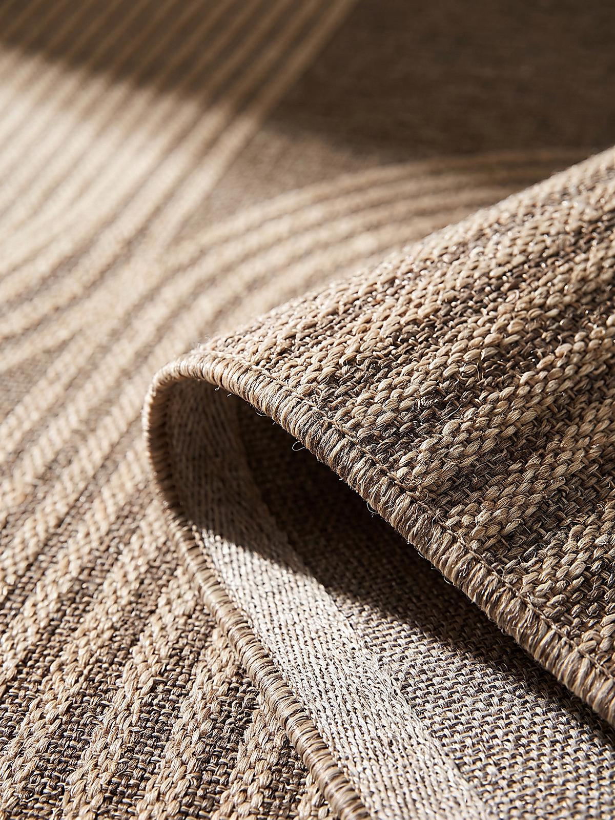 FLACHWEBTEPPICH Geometrisch CORDEV Polypropylen Natur 240 x 340 cm - Beige, Textil (240/340cm) - KADIMA DESIGN