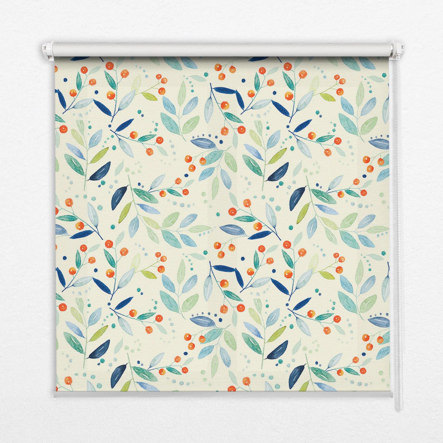 INNENROLLO - Fensterrollo - Rollo - 60x40 cm - Eberesche - Grün, Kunststoff (60/140/0.5cm) - TULUP
