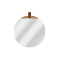 WANDSPIEGEL Braun 83,82/76,2 cm - Braun, Leder (8/76.2/1cm) - KUNSTLOFT