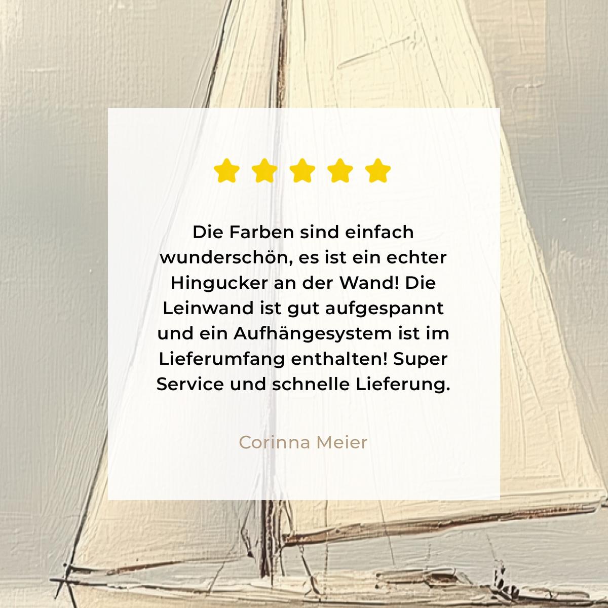LEINWANDBILD Segelschiff - Meer - Bewölkt Deko Groß 90x140 cm - Creme, Textil (90/140cm) - MuchoWow