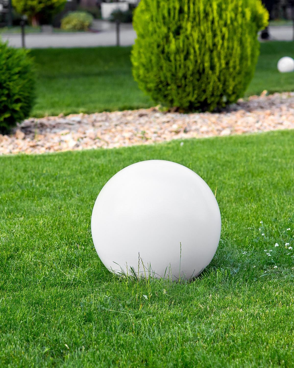LED- KUGELLEUCHTE Weiß Jocoy - Weiß, Kunststoff (38/38/38cm) - Beliani