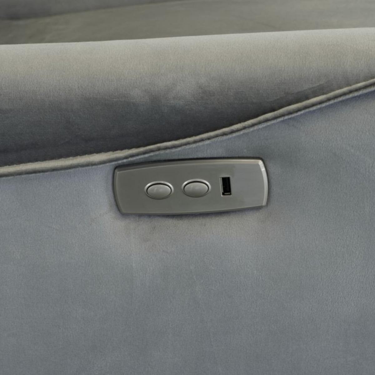 RELAXSESSEL ZYGGI, elektrischer Polstersessel - Grau, Textil (76/105/93cm) - Lookway