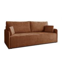 SOFA NUBO mit Schlaffunktion und Bettkasten Harmony 52 - Orange, Textil (205/91/86cm) - Lookway