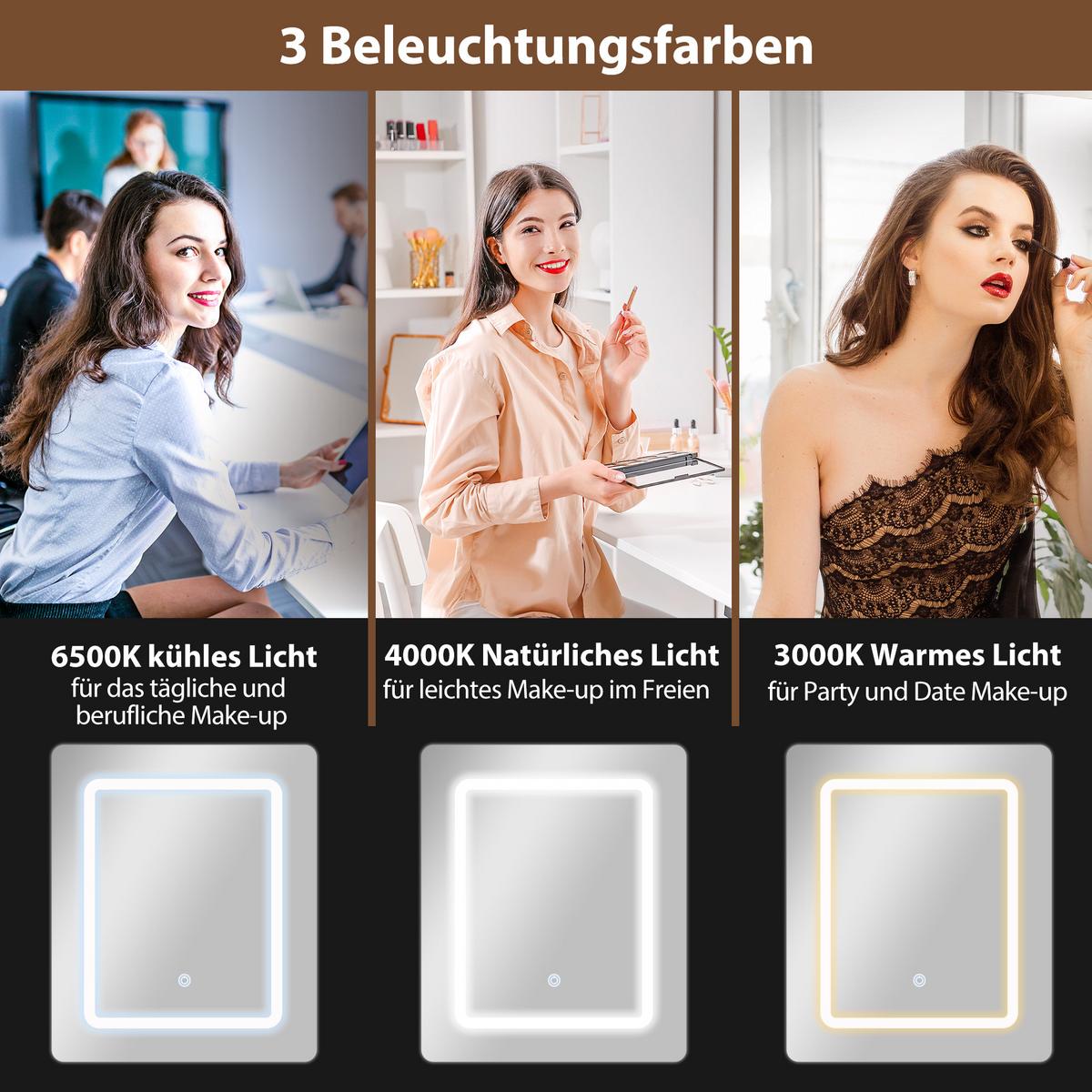 SCHMINKTISCH Spanplatte MDF Weiß - Weiß, Holzwerkstoff (45/152/45cm) - HOMCOM