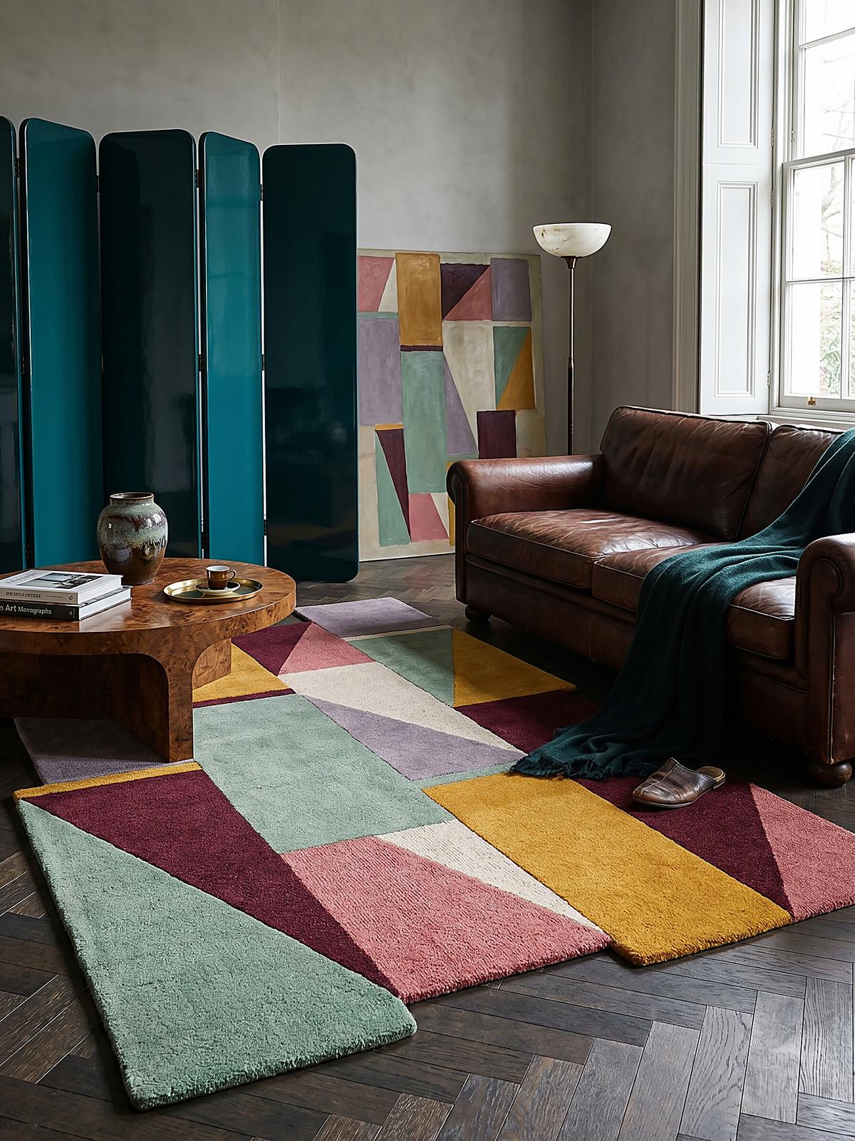 TEPPICH aus Wolle HALLEIN in Pastell, geometrisch, 200 x 290 cm - Multicolor, Textil (200/290cm) - KADIMA DESIGN