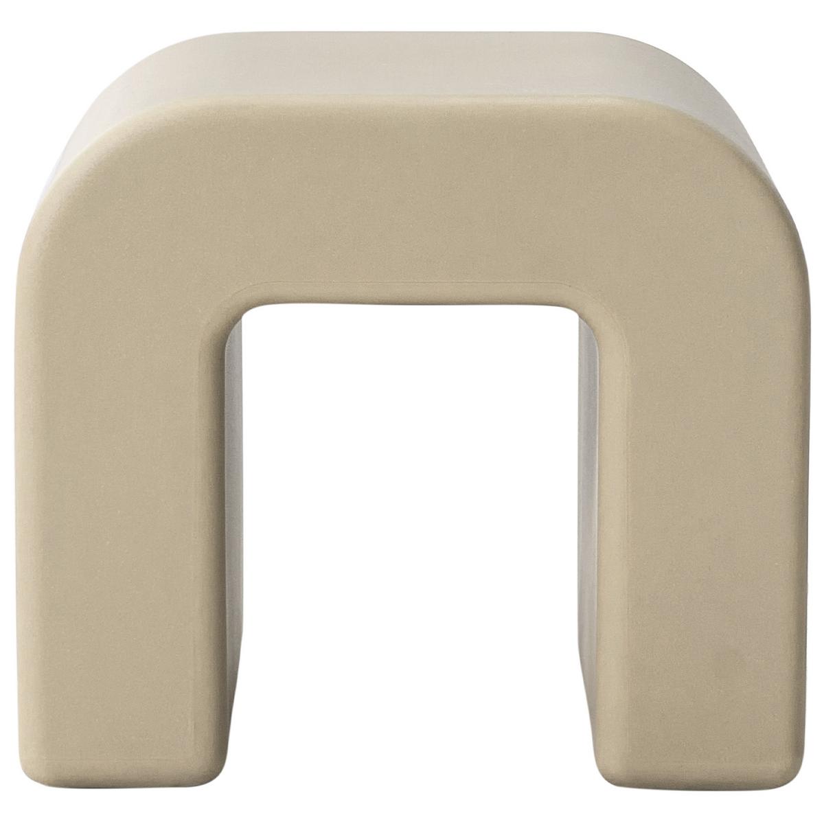 BEISTELLTISCH 2er-Set Olivgrün Beige - Beige/Grün, Kunststoff (41/45/40cm) - Beliani