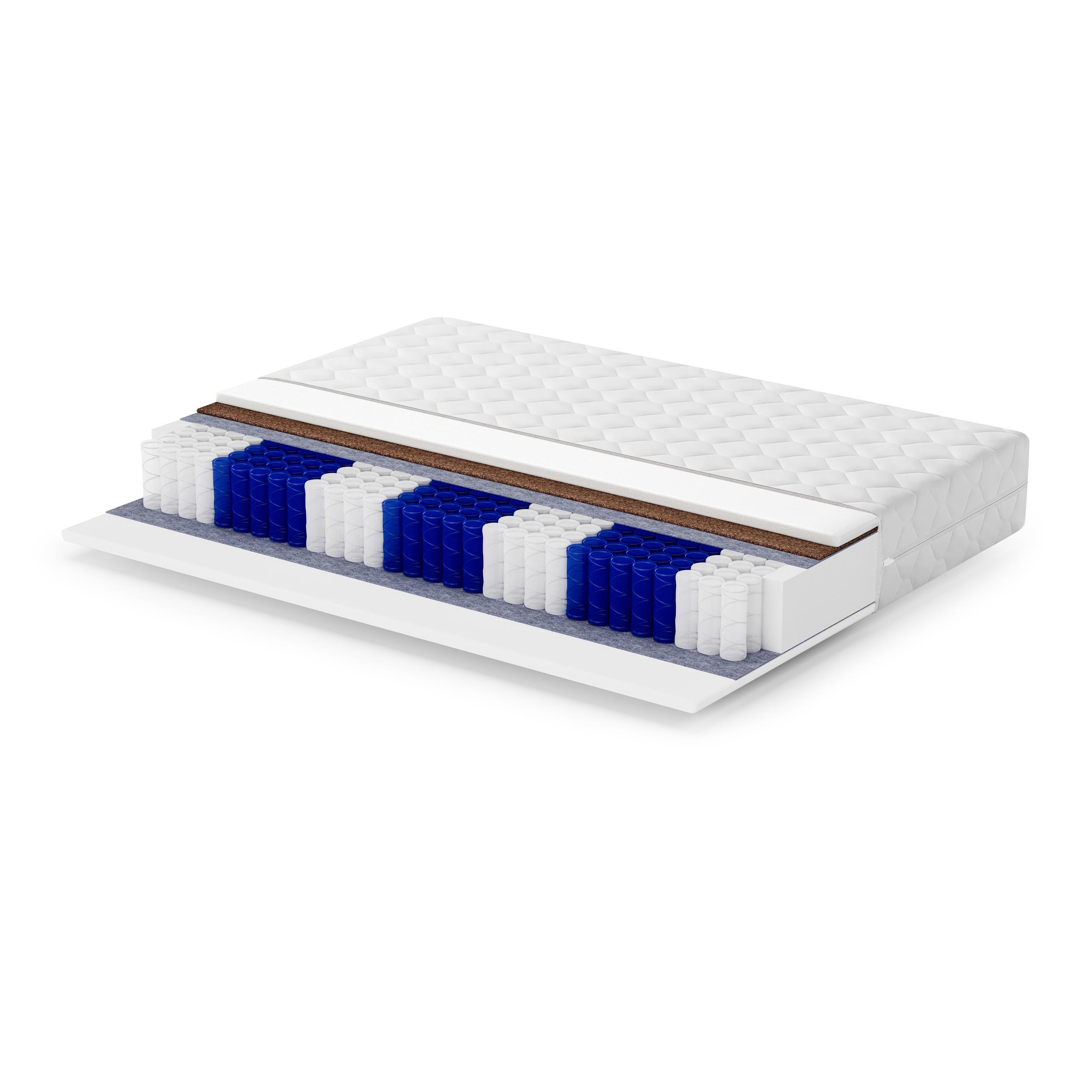 TASCHENFEDERNKERNMATRATZE Mediro Core 26 cm, Hoch-Elastischer-Schaum, H2/H3, 160x200 - Weiß, Kunststoff (160/200cm) - Beautysofa