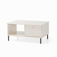COUCHTISCH Gloria mit 1 Schubalde, 97x65 cm - Beige/Schwarz, Holzwerkstoff/Metall (65/97/47cm) - Beautysofa