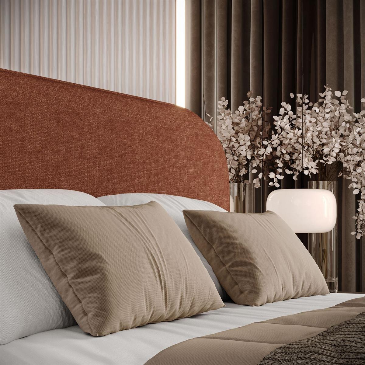 POLSTERBETT OLIMPIA mit Bettkasten 180x200, Perfect Harmony 52 - Rotbraun, Textil (180/200cm) - Lookway