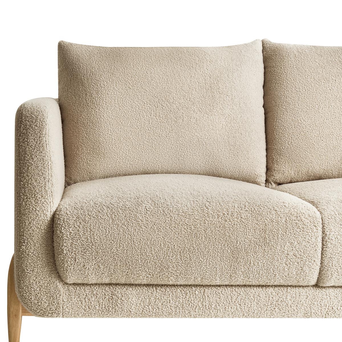 2-SITZER-SOFA Bouclé Beige Gimo - Hellbraun, Textil (149/83/80cm) - Beliani