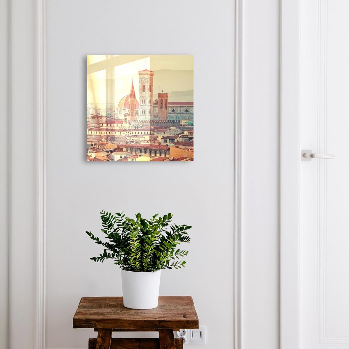 SCHLÜSSELBOX Schwarz 30x30 cm- Türöffnung nach rechts - Urbane Eleganz - Beige, Metall (30/30/5cm) - TULUP
