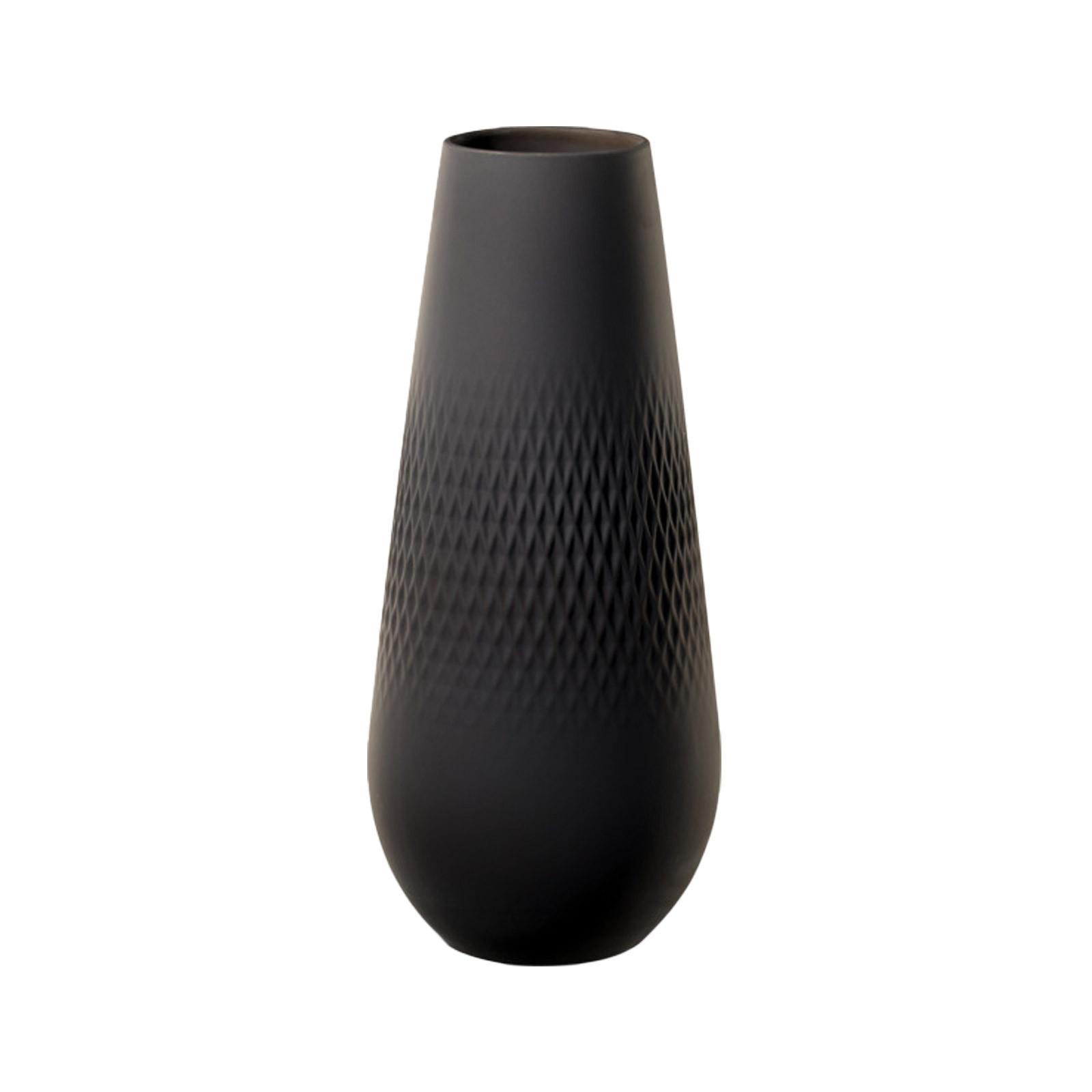 VASE Manufacture Collier Noir 26 cm - Schwarz, Keramik (26cm) - Villeroy & Boch