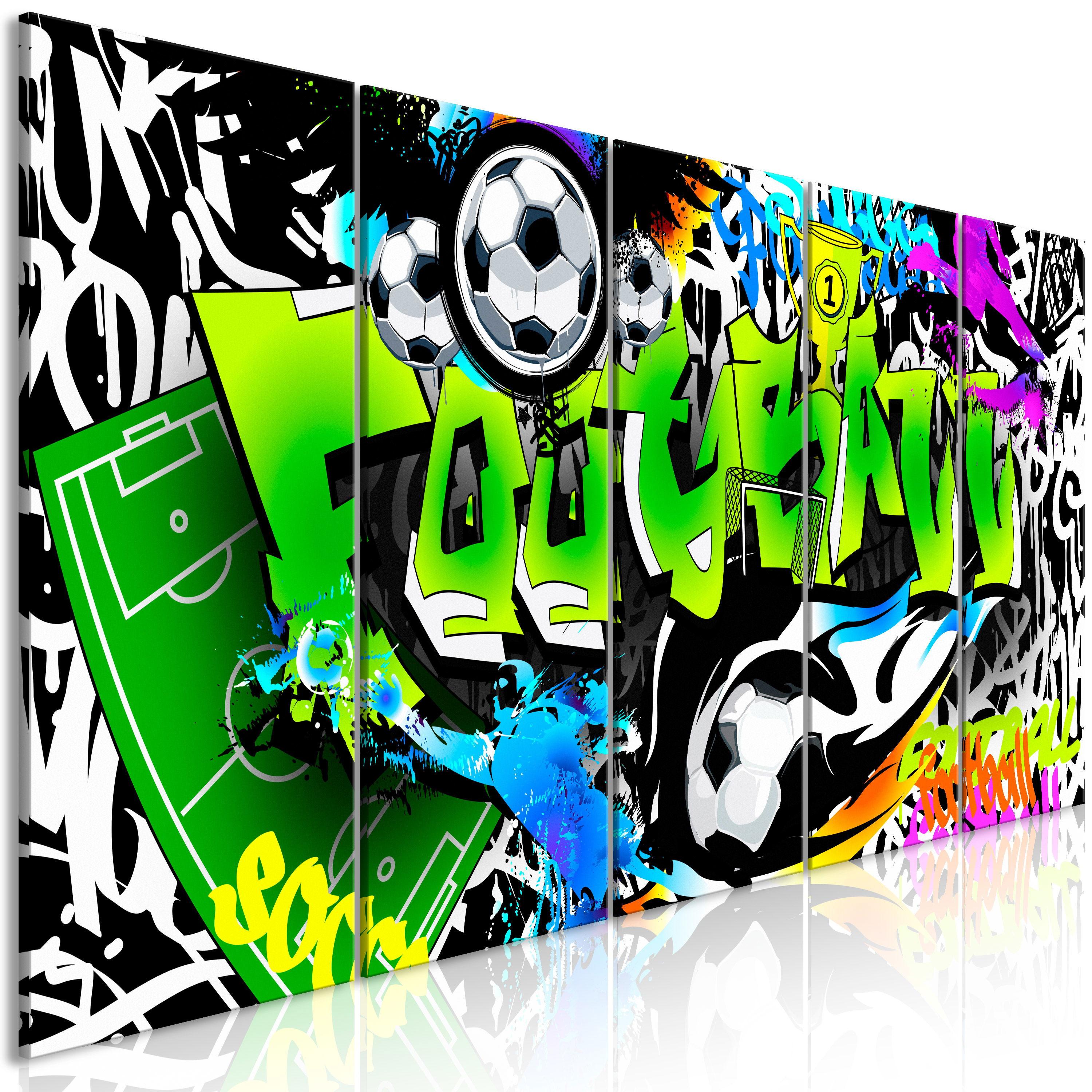 KUNSTDRUCK Bunt 225/90 cm - Multicolor, Textil (225/90cm) - KUNSTLOFT