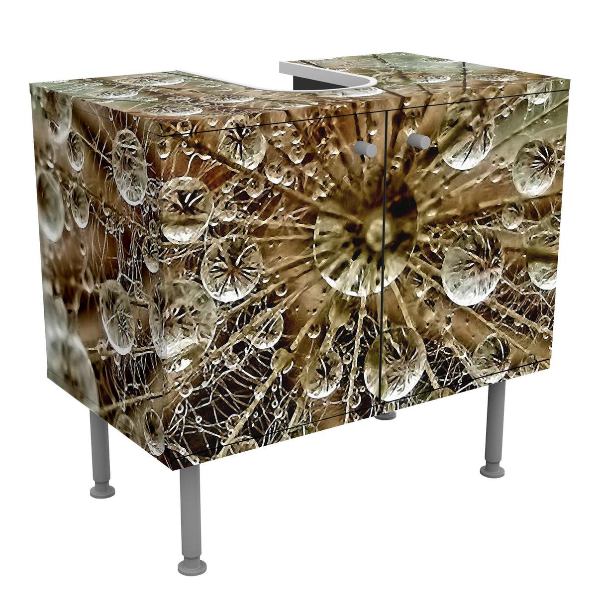WASCHBECKENUNTERSCHRANK Pusteblume im Herbst 60/55/35 cm - Beige, Holzwerkstoff (60/55/35cm) - Bilderwelten